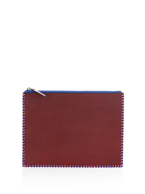 La Contrie - Zippered Leather Ipad Pouch