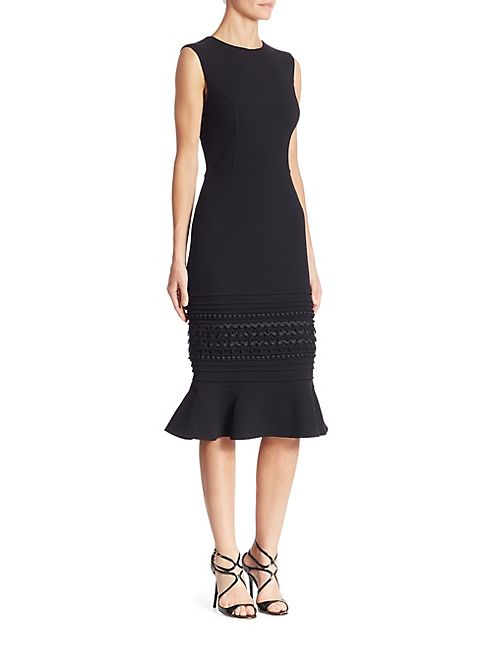 Oscar de la Renta - Sleeveless Peplum Dress