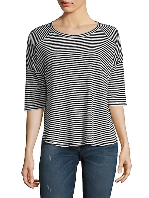 rag & bone/JEAN - Valley Striped Relaxed Tee