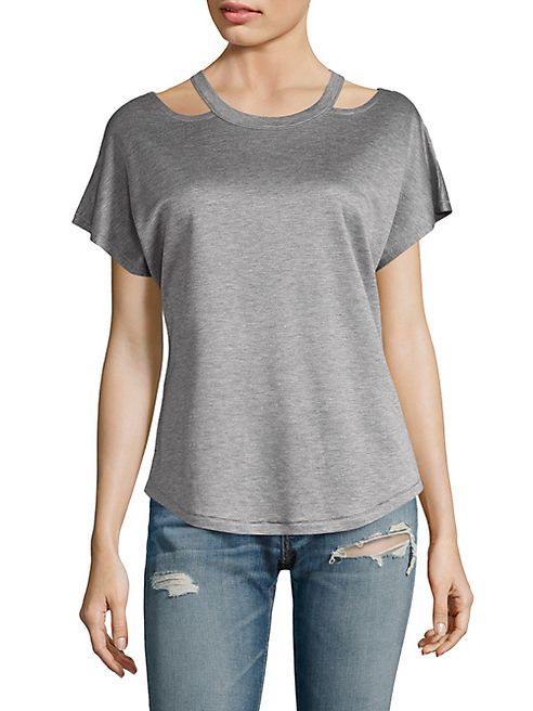 rag & bone/JEAN - Cutout Crewneck Tee