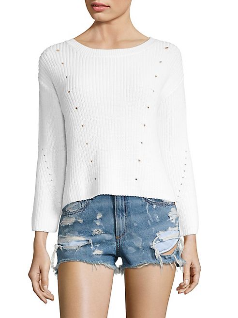 rag & bone/JEAN - Lara Rib-Knit Cotton Sweater