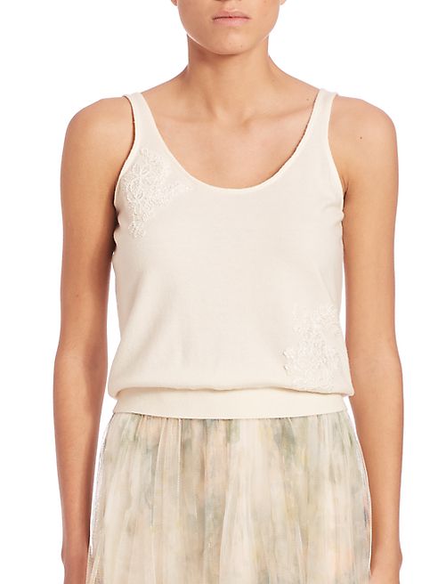 Jenny Yoo - Cora Lace Applique Tank