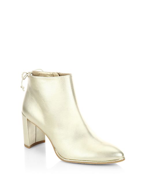 Stuart Weitzman - Lofty Skol Pipe Leather Booties