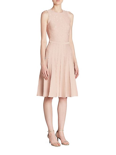 Oscar de la Renta - Sequin-Embellished Dress