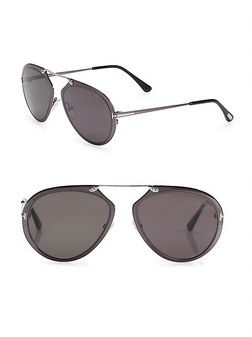 Tom Ford Eyewear - Dashel 55MM Pilot Sunglasses