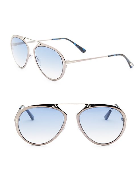 Tom Ford Eyewear - Dashel 55MM Pilot Sunglasses