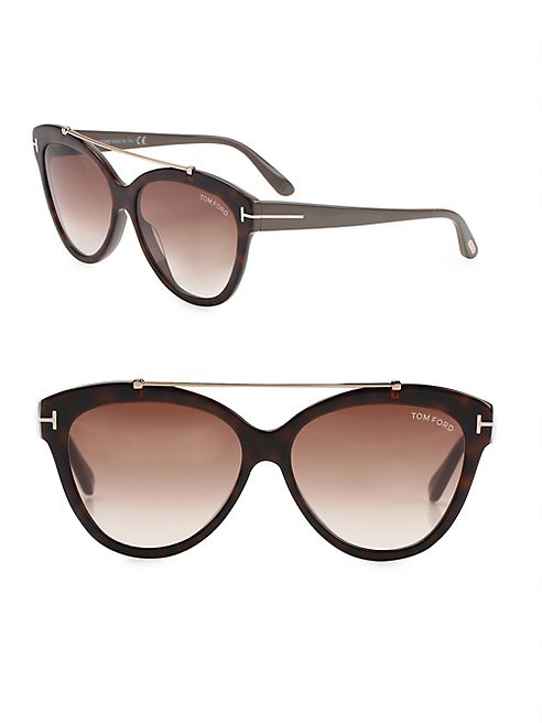 Tom Ford Eyewear - Livia 56MM Cat Eye Sunglasses