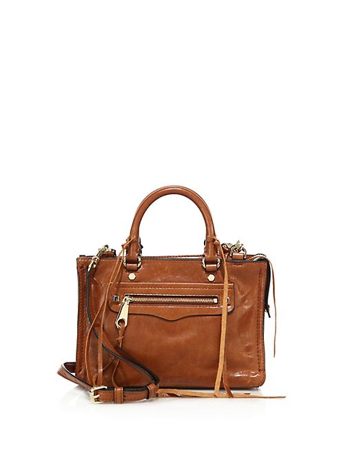 Rebecca Minkoff - Regan Micro Distressed Leather Satchel