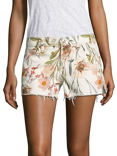 7 For All Mankind - Tropical Printed Cutoff Shorts