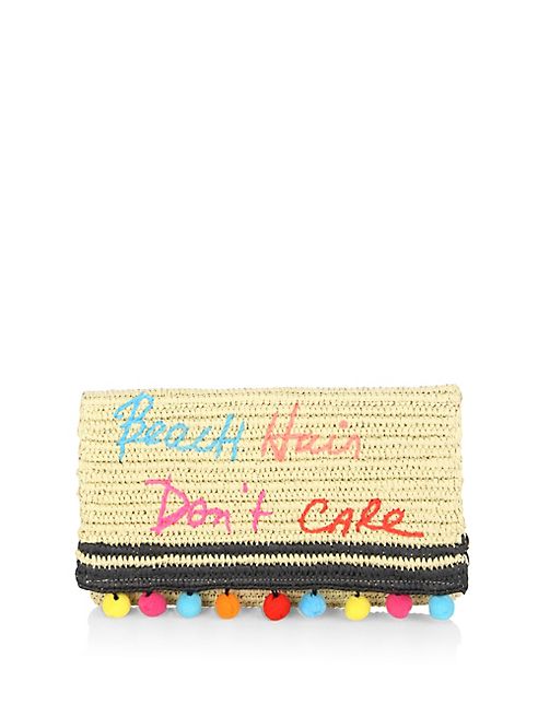 Rebecca Minkoff - Beach Hair Don't Care Straw Clutch