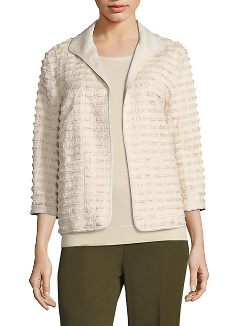 Lafayette 148 New York - Ramira Fringe-Knit Jacket