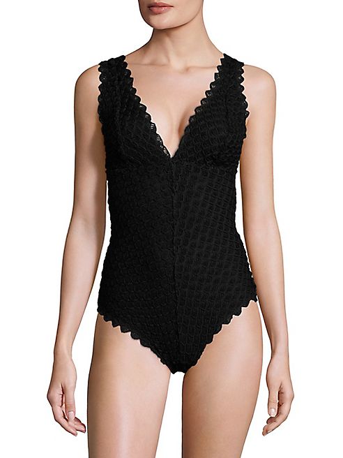 Missoni Mare - Pizzo Onda Scalloped One-Piece Swimsuit