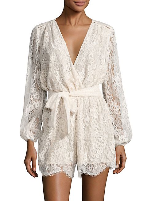 LOVESHACKFANCY - Bowtie Lace Romper