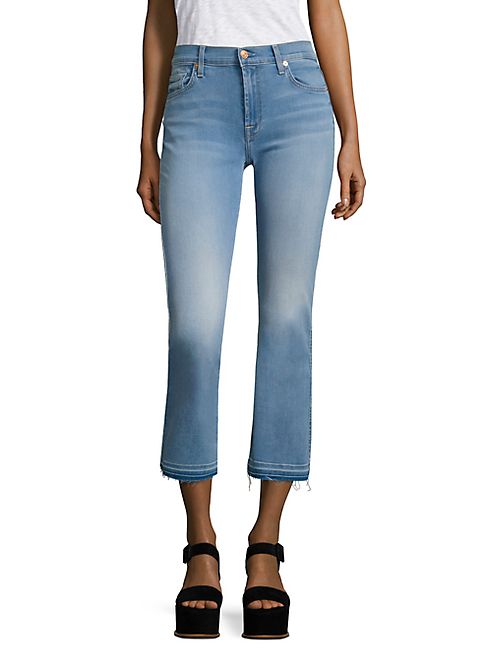 7 For All Mankind - b(air) Released Hem Cropped Bootcut Jeans