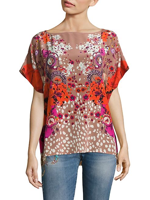 Roberto Cavalli - Silk Floral-Print Blouse