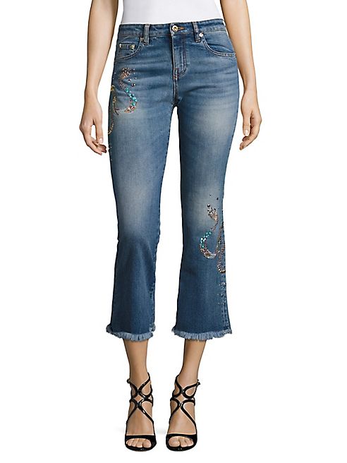 Roberto Cavalli - Beaded Denim Jeans