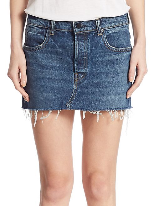 Alexander Wang - Denim Five-Pocket Mini Skirt