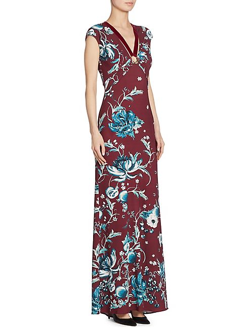 Roberto Cavalli - Floral-Print Gown