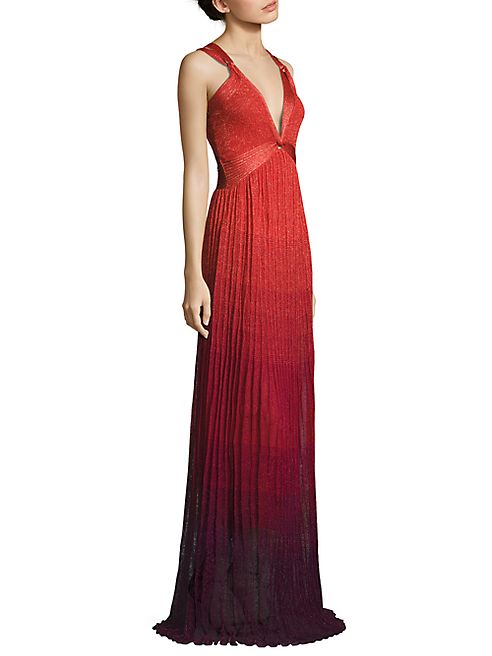 Roberto Cavalli - Pleated Halter Gown