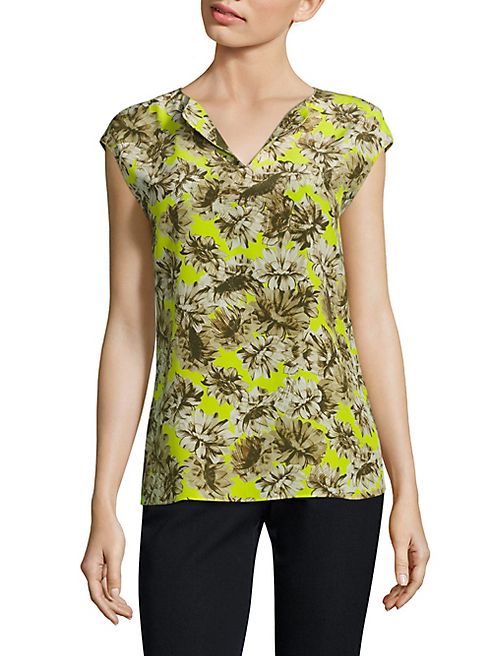 Lafayette 148 New York - Joanie Floral-Print Silk Blouse