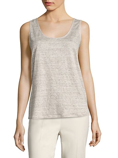 Lafayette 148 New York - Chain-Trim Linen Tank Top