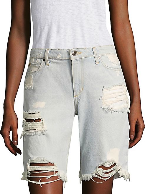 Joe's - Finn Distressed Denim Bermuda Shorts