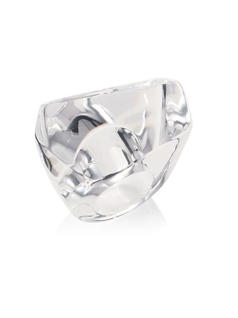 Alexis Bittar - Large Faceted Lucite Cocktail Ring