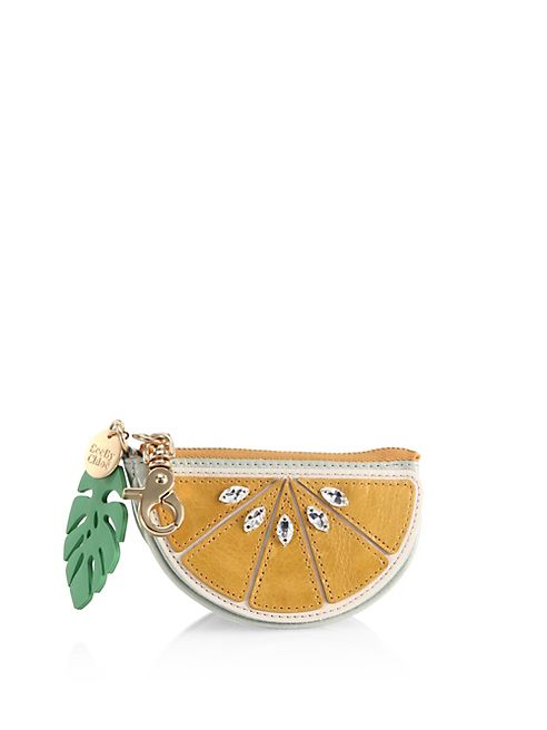 See by Chloé - Embellished Lemon Leather Clutch