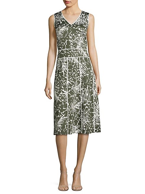 Lafayette 148 New York - Emlia Palm-Print Dress