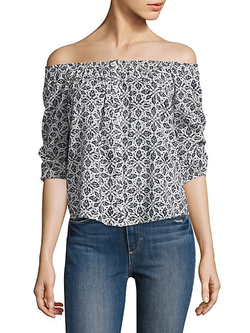 PAIGE - Savannah Off-the-Shoulder Floral-Printed Top