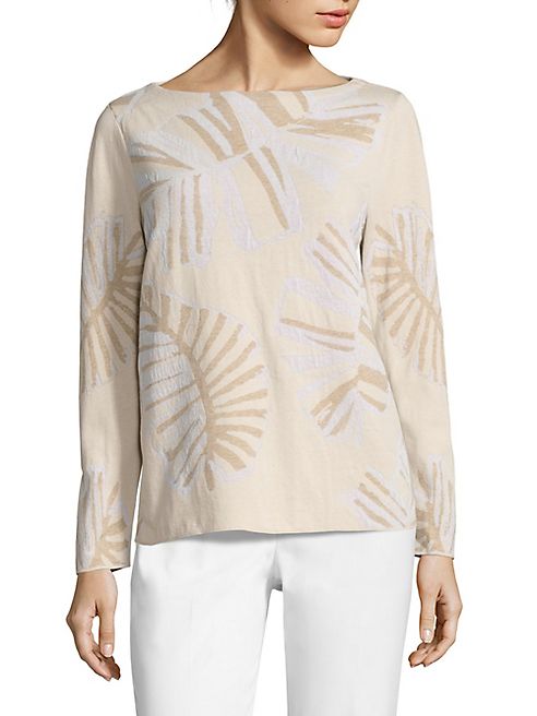 Lafayette 148 New York - Palm Jacquard Sweater