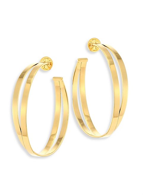 Tory Burch - Double-Wrap Hoop Earrings/1