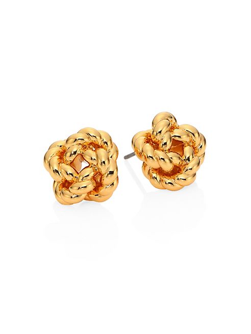 Tory Burch - Rope Knot Stud Earrings/Goldtone