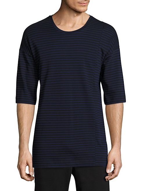 Diesel Black Gold - Striped Drop-Shoulder Tee