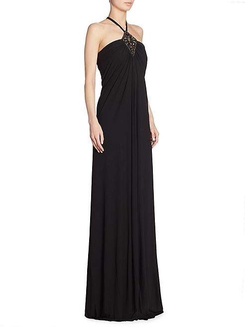 Roberto Cavalli - Beaded Halter Gown