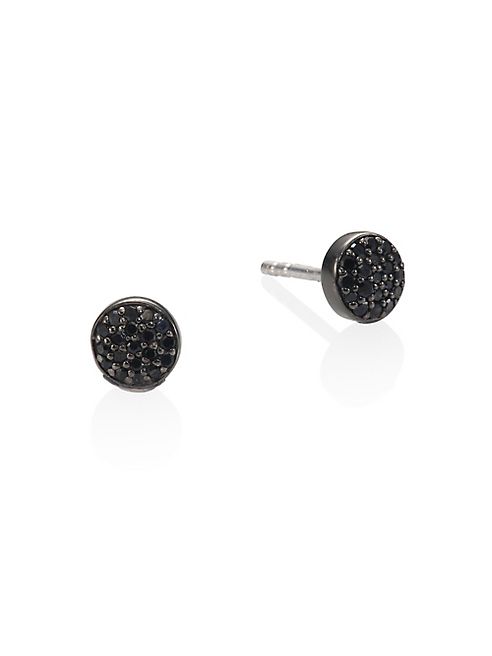 Astley Clarke - Black & Black Mini Icon Diamond Stud Earrings