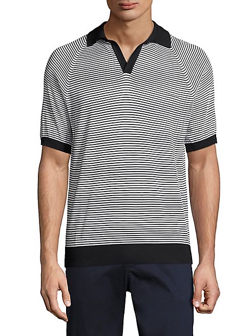 G/FORE - Striped Johnny Collar Polo