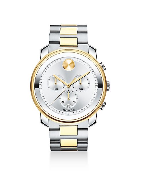 Movado - Two-Tone Stainless Steel Chronograph Bracelet Watch