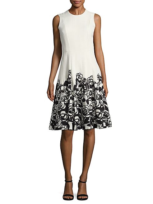 Carmen Marc Valvo - Floral Party Dress