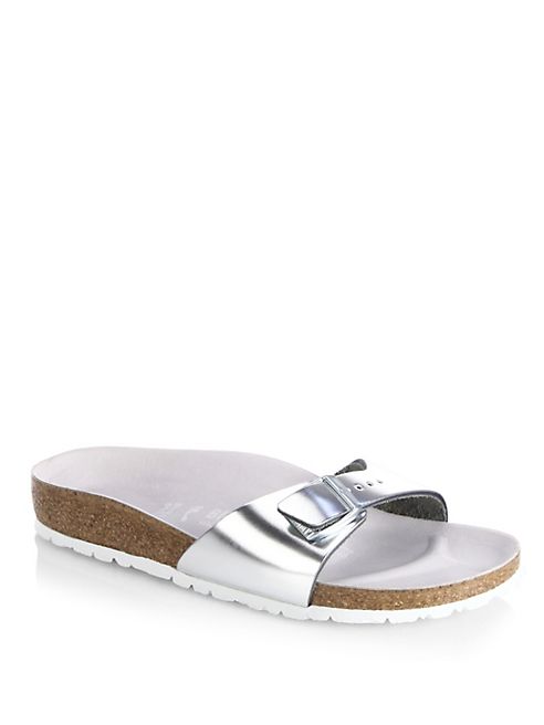 Birkenstock - Leather Madrid Slide Sandals