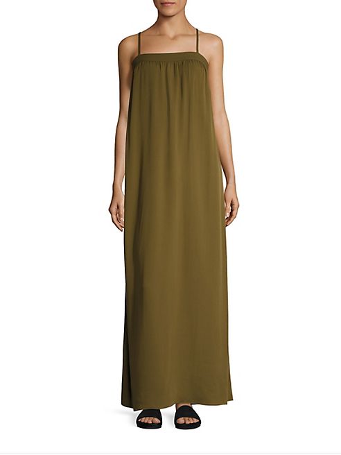 Vince - Solid Embroidered Gown