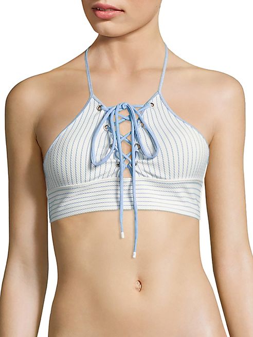 Jonathan Simkhai - Striped Bikini Top