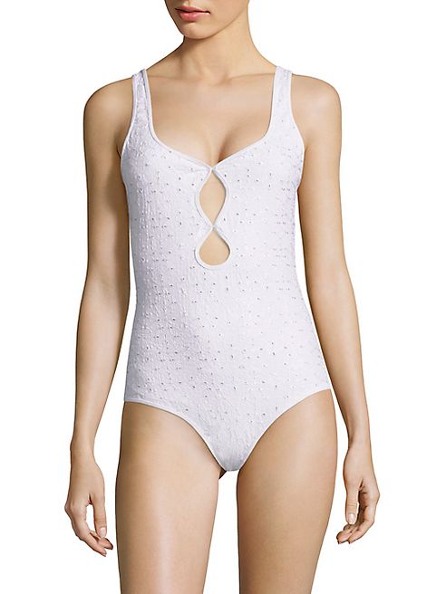 Jonathan Simkhai - Scallop Trimmed One-Piece Swimsuit