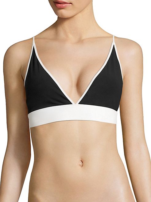 Jonathan Simkhai - Reversible Colorblock Bikini Top