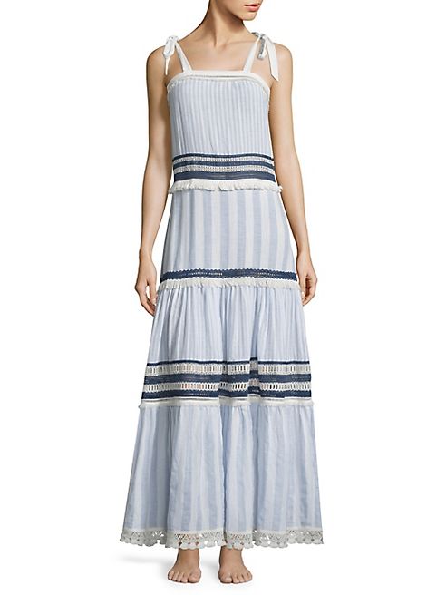 Jonathan Simkhai - Mixed Voile Tie Layered Dress