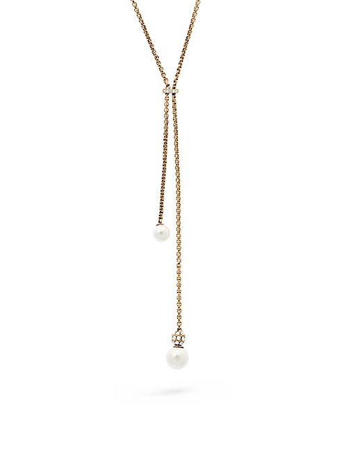 Michael Kors - Classic Modern Faux-Pearl Lariat Necklace