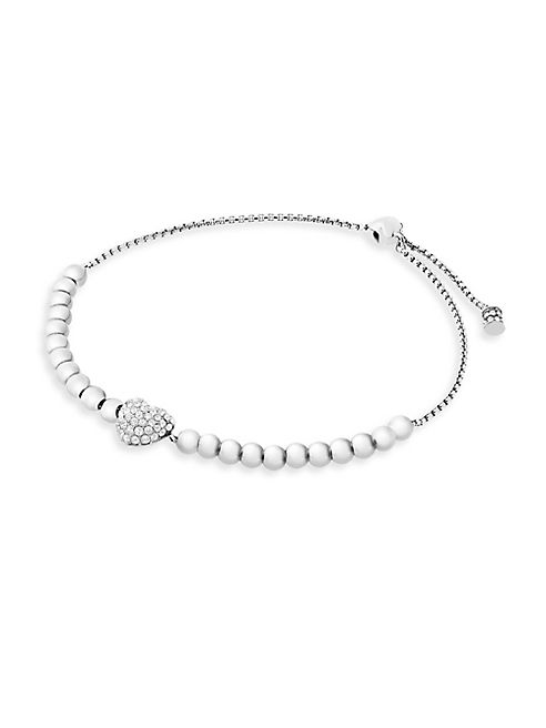 Michael Kors - Puffy Heart Slider Bracelet/Silvertone