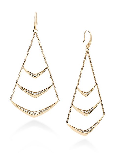 Michael Kors - Crystal-Trim Chandelier Earrings