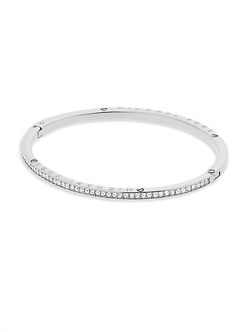 Michael Kors - Haute Hardware Pavé Hinge Bangle/Silvertone