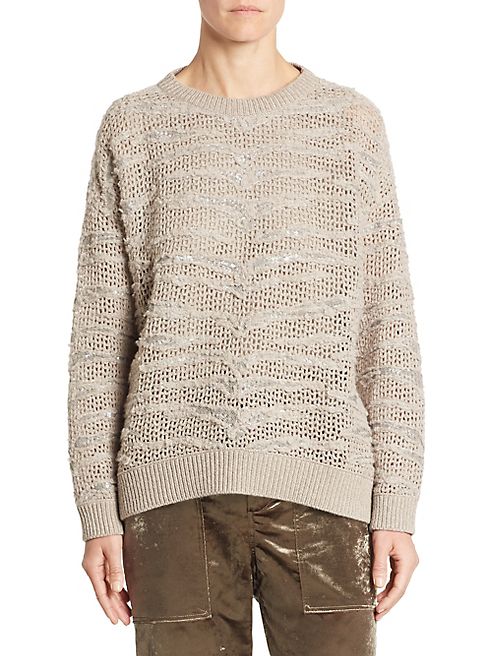 Brunello Cucinelli - Cashmere Sequin Sweater